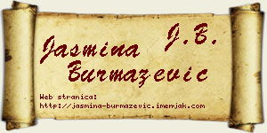 Jasmina Burmazević vizit kartica